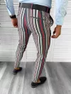 Pantaloni barbati eleganti in dungi B1907 F1-4
